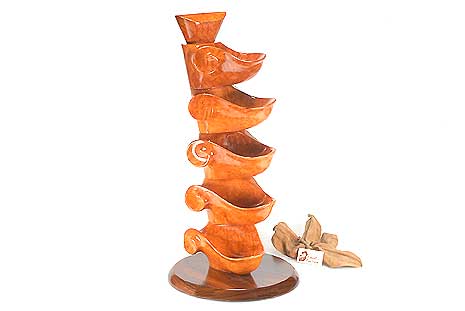 RO-EL Pipe Holder Solid Briarwood for five Pipes